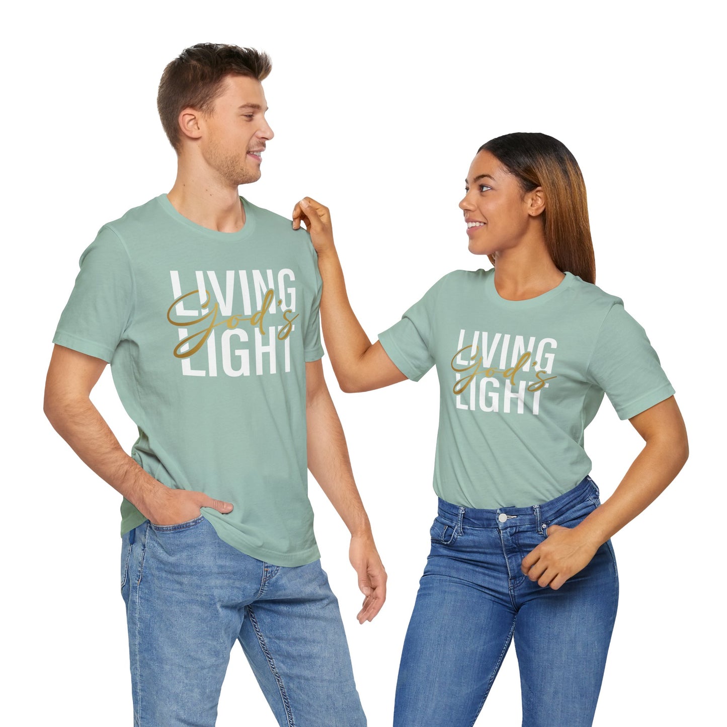 Living God's Light Script Unisex T-Shirt