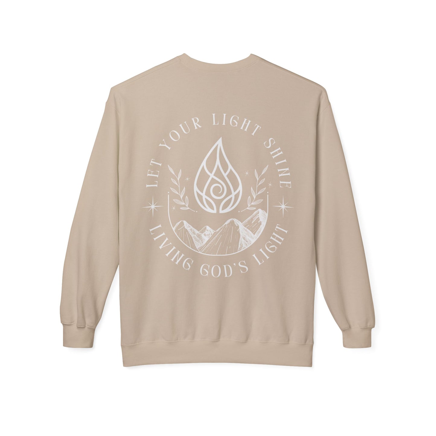 Let Your Light Shine Unisex Midweight Fleece Crewneck Sweatshirt