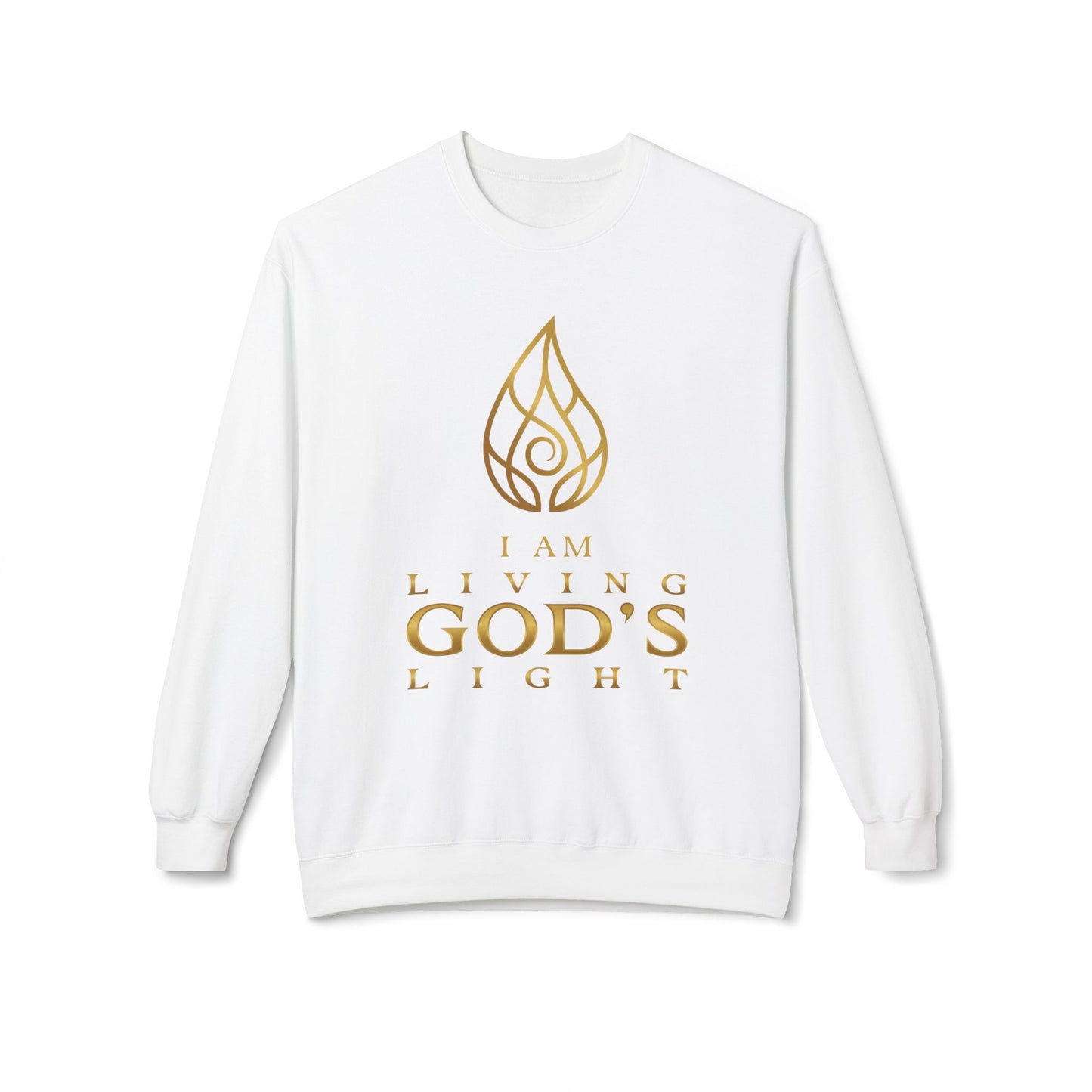 I Am Living God's Light Unisex Midweight Fleece Crewneck Sweatshirt