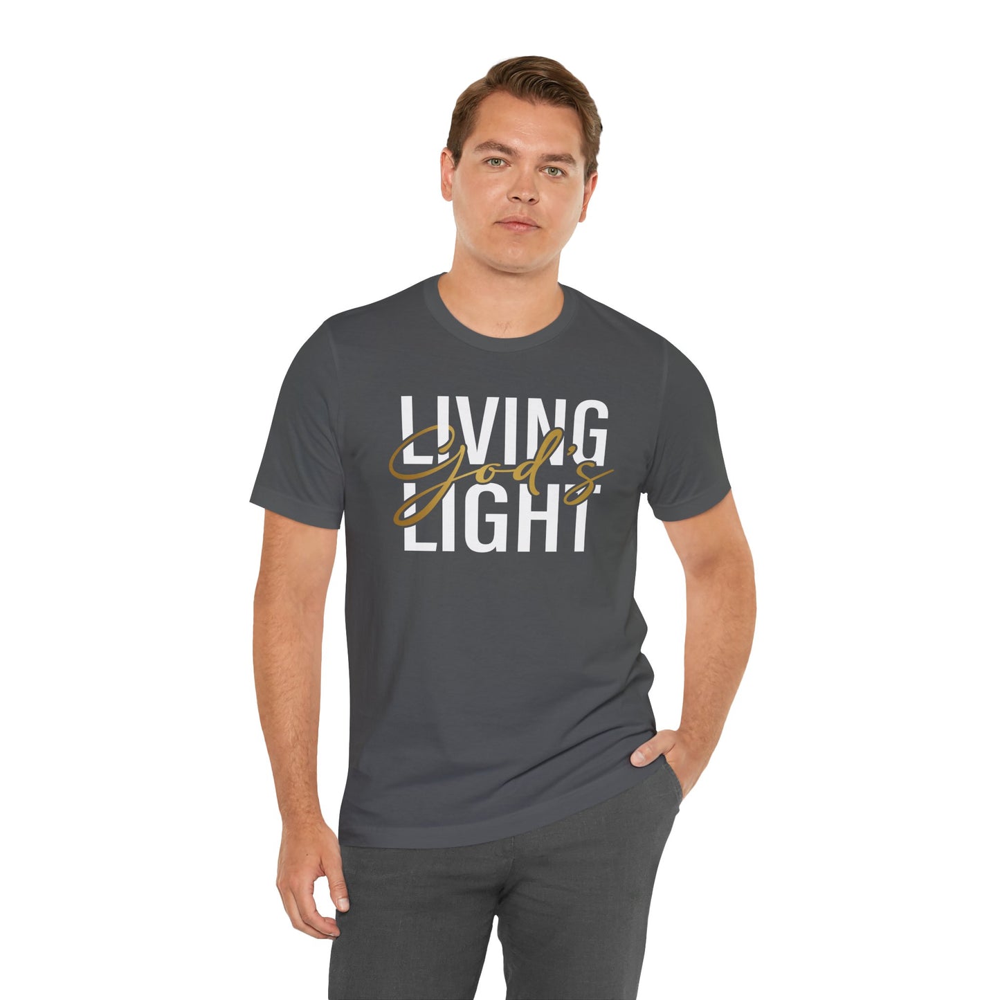 Living God's Light Script Unisex T-Shirt
