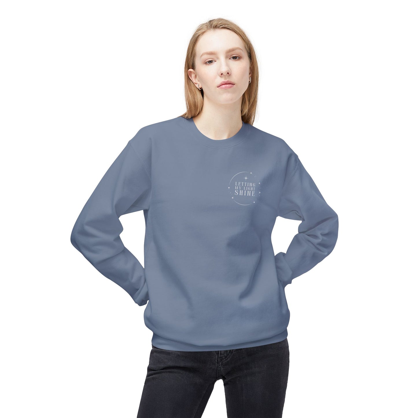 Let Your Light Shine Unisex Midweight Fleece Crewneck Sweatshirt