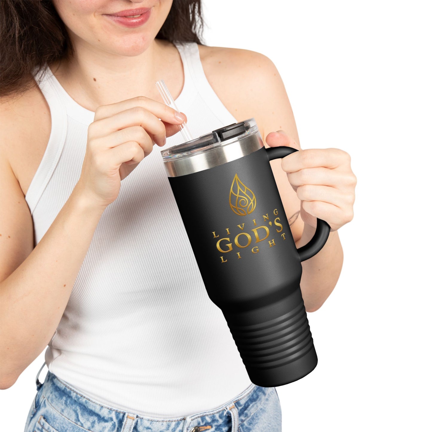 Living God's Light Insulated Travel Mug, 40oz