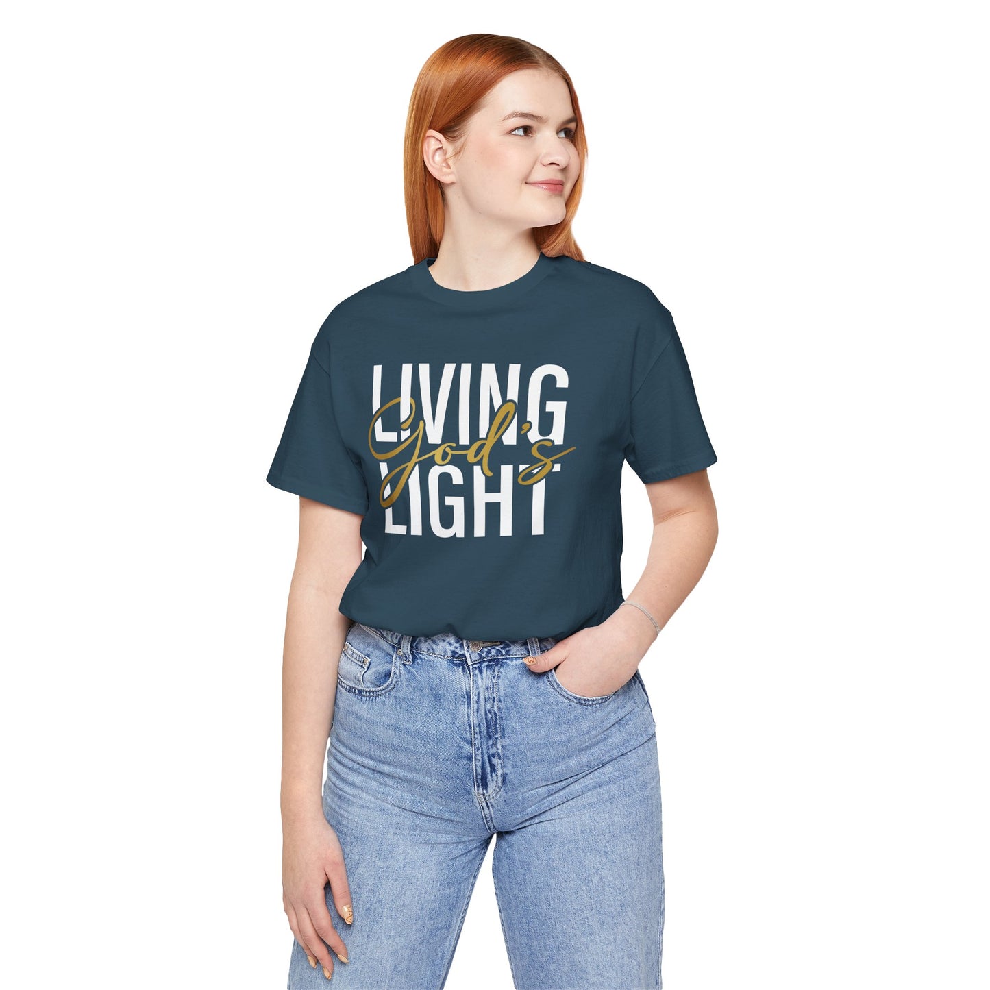 Living God's Light Script Unisex T-Shirt