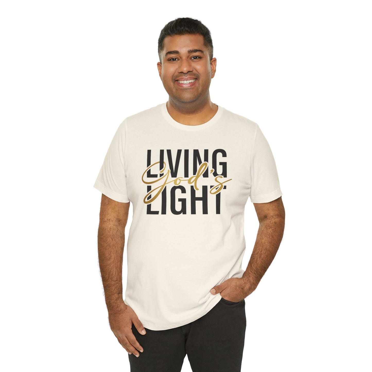 Living God's Light Script Unisex T-Shirt