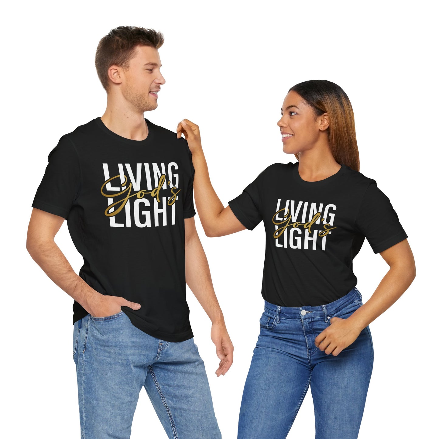 Living God's Light Script Unisex T-Shirt