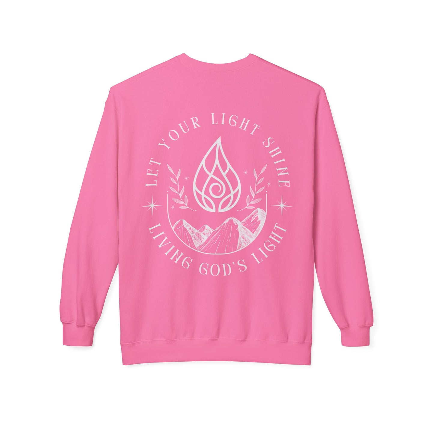Let Your Light Shine Unisex Midweight Fleece Crewneck Sweatshirt