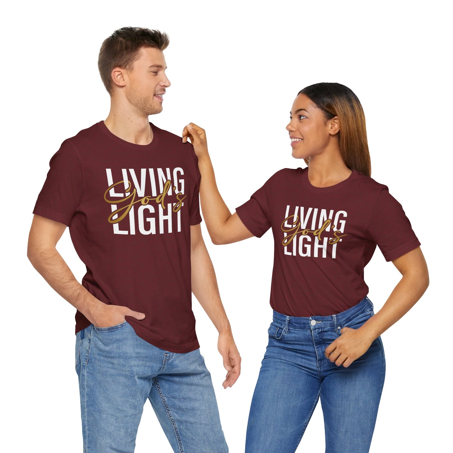 Living God's Light Script Unisex T-Shirt