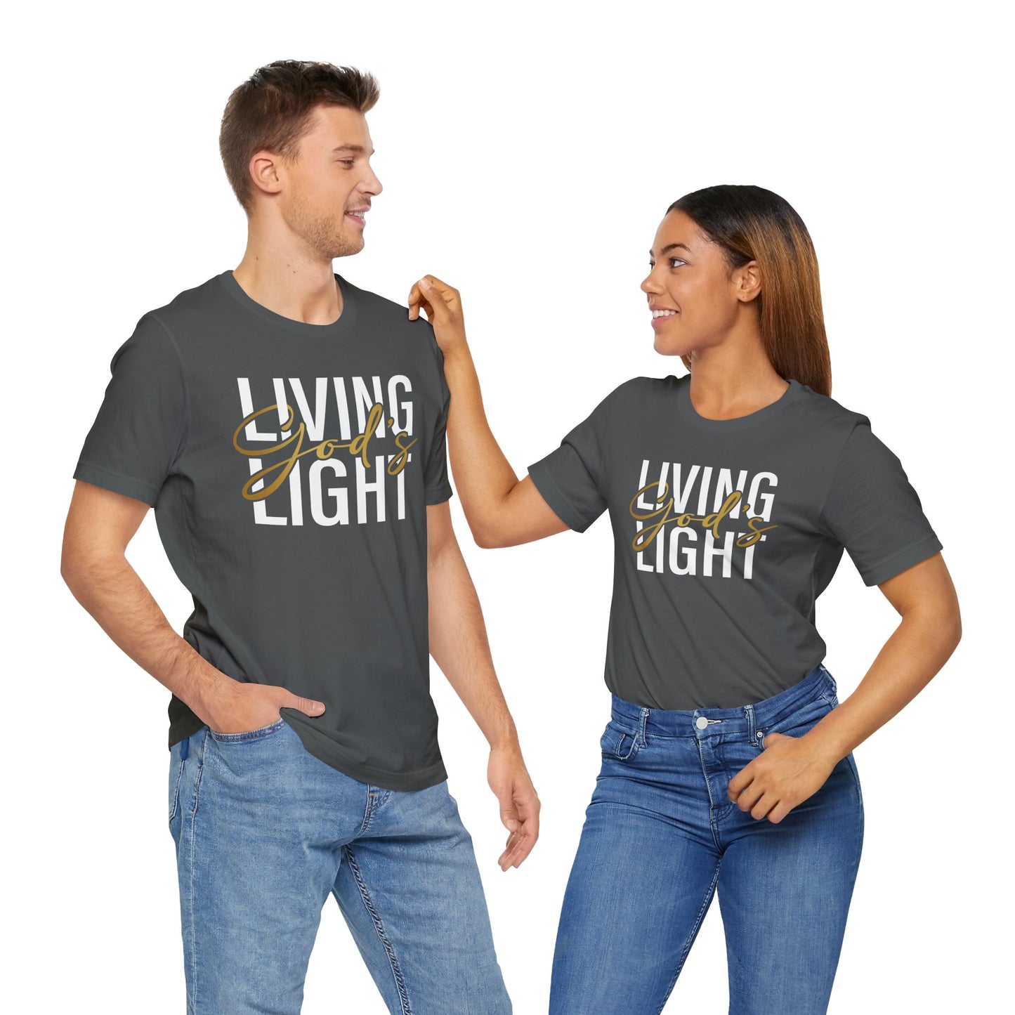 Living God's Light Script Unisex T-Shirt