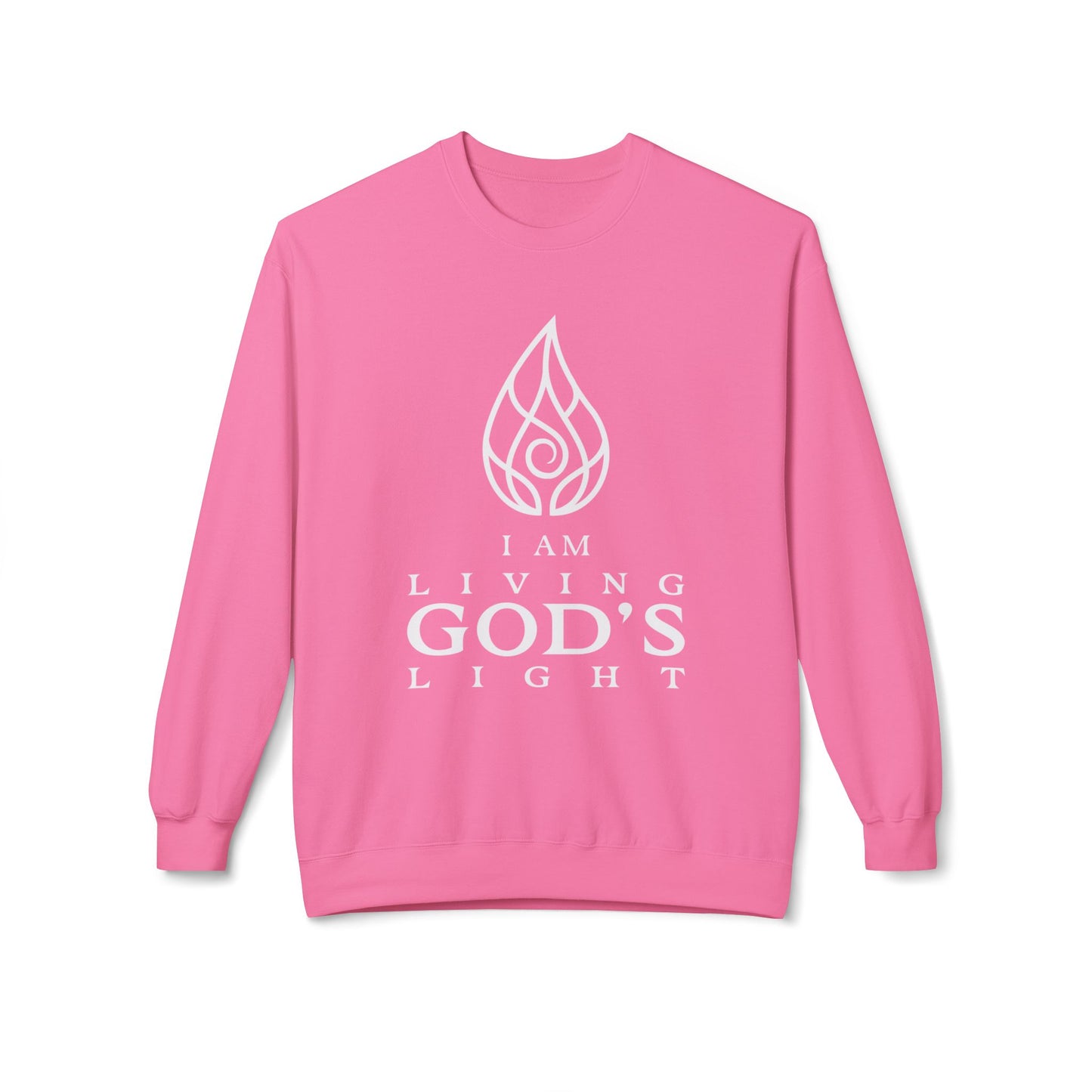 I Am Living God's Light Unisex Midweight Fleece Crewneck Sweatshirt