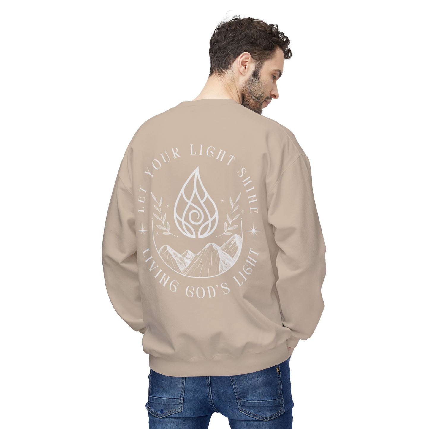Let Your Light Shine Unisex Midweight Fleece Crewneck Sweatshirt