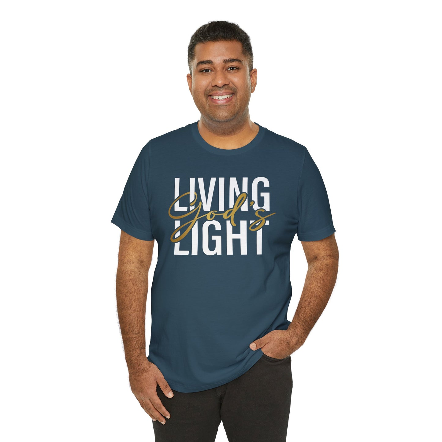 Living God's Light Script Unisex T-Shirt