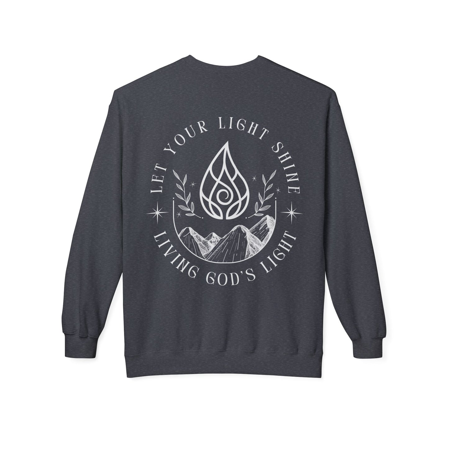 Let Your Light Shine Unisex Midweight Fleece Crewneck Sweatshirt