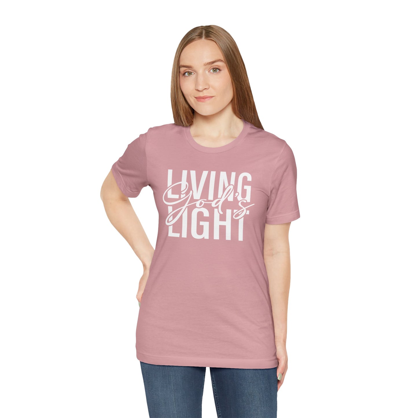 Living God's Light Script Unisex T-Shirt