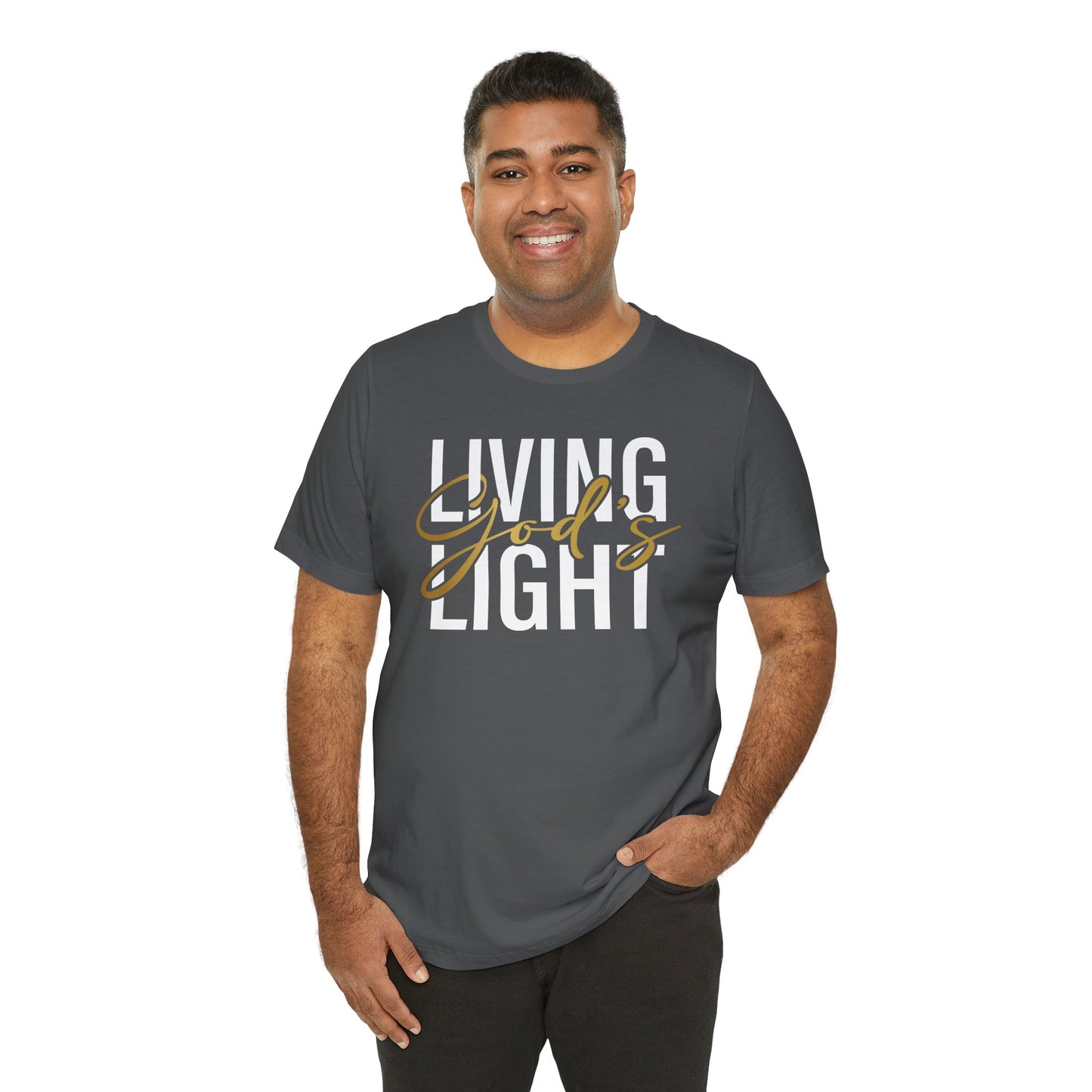 Living God's Light Script Unisex T-Shirt