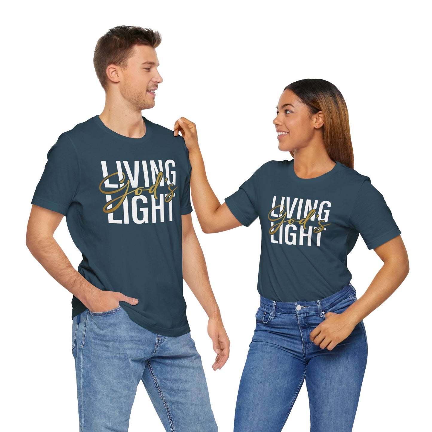 Living God's Light Script Unisex T-Shirt