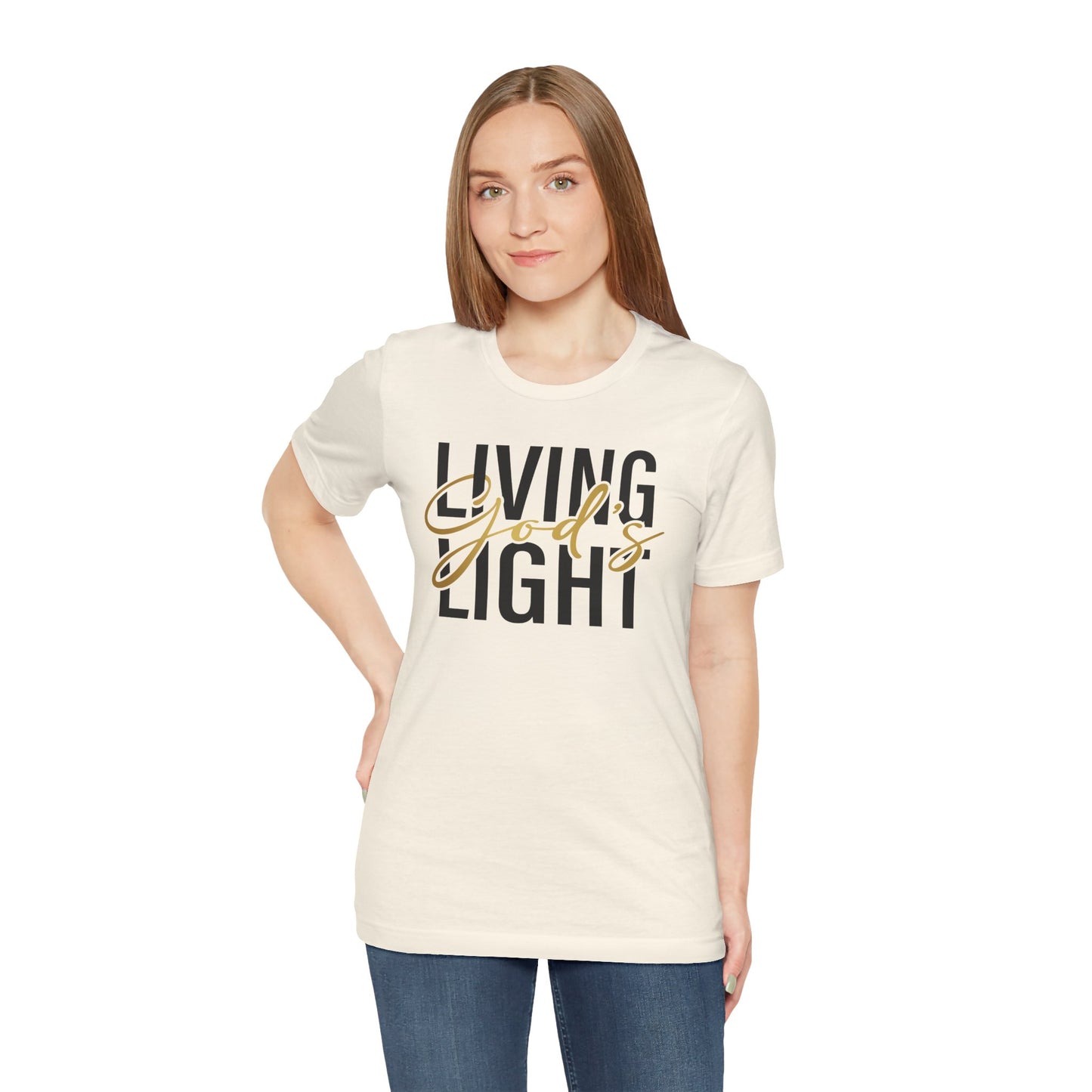 Living God's Light Script Unisex T-Shirt