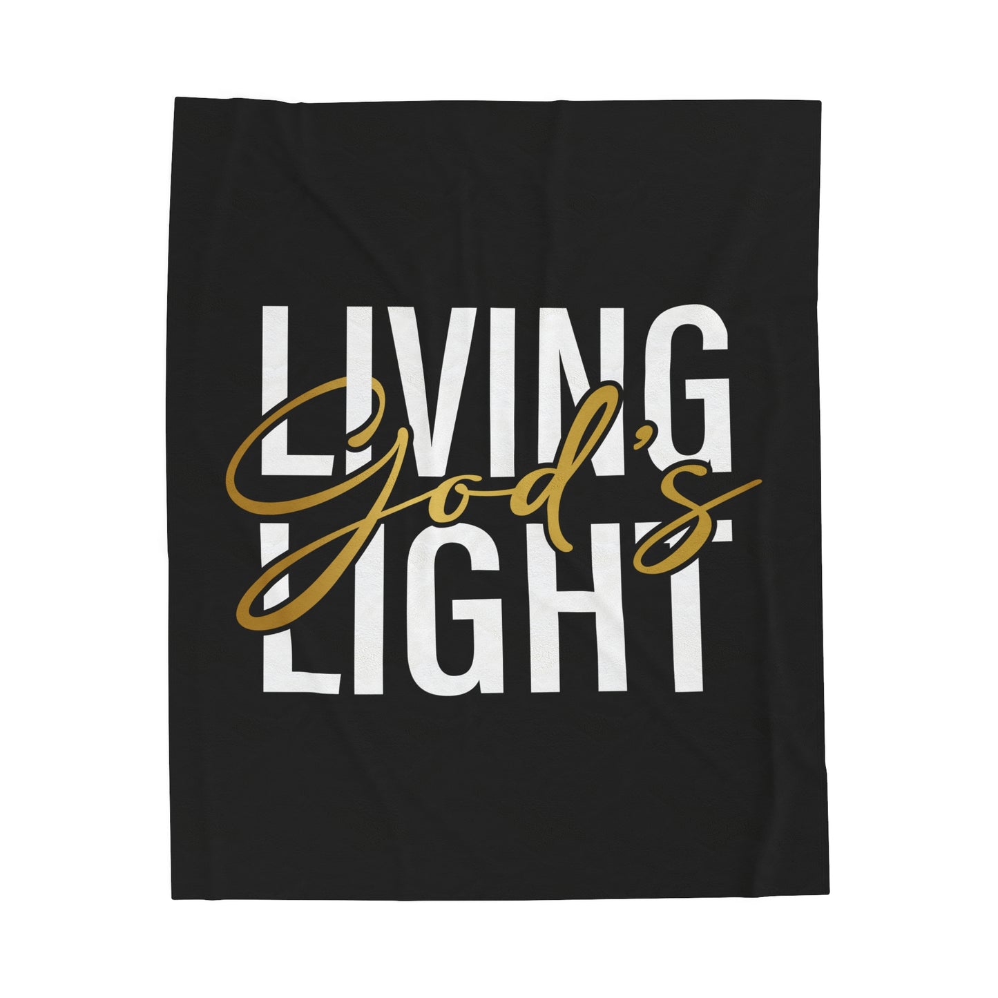Living God's Light Plush Blanket