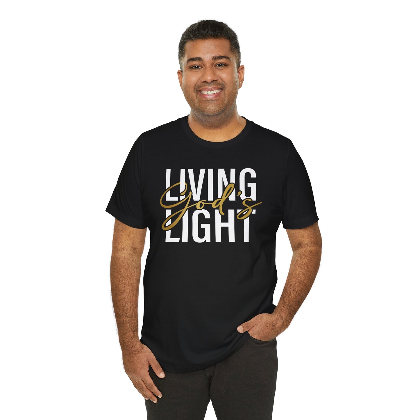Living God's Light Script Unisex T-Shirt