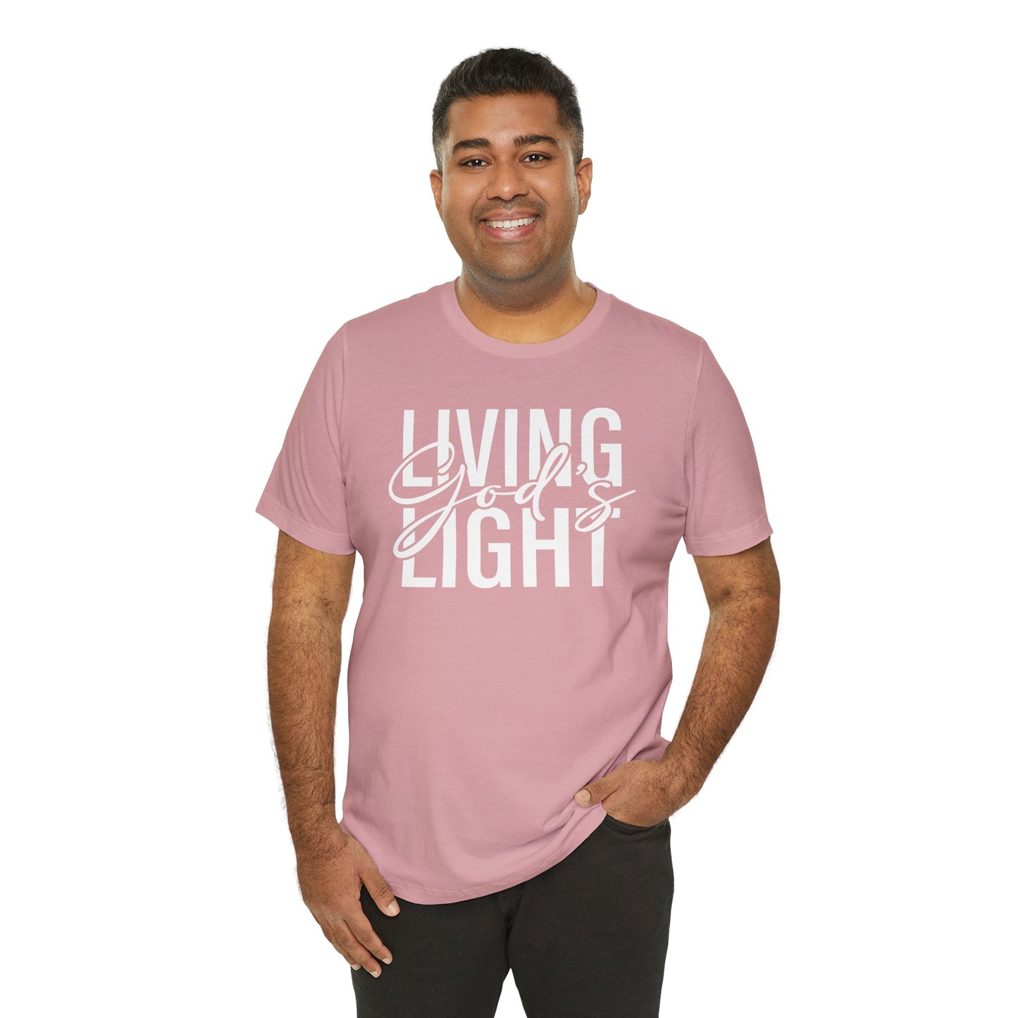 Living God's Light Script Unisex T-Shirt