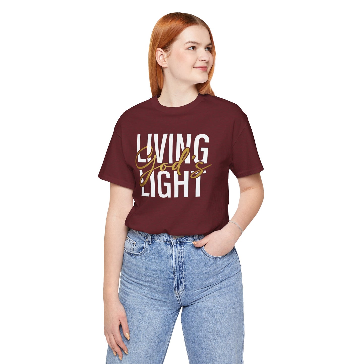 Living God's Light Script Unisex T-Shirt