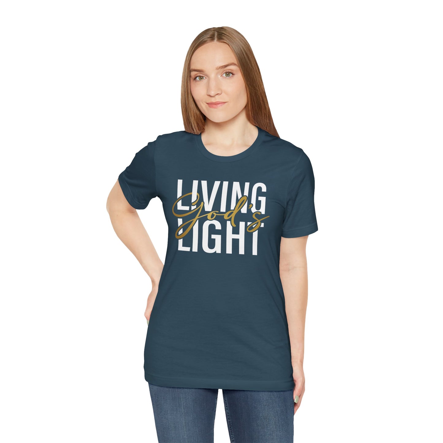 Living God's Light Script Unisex T-Shirt