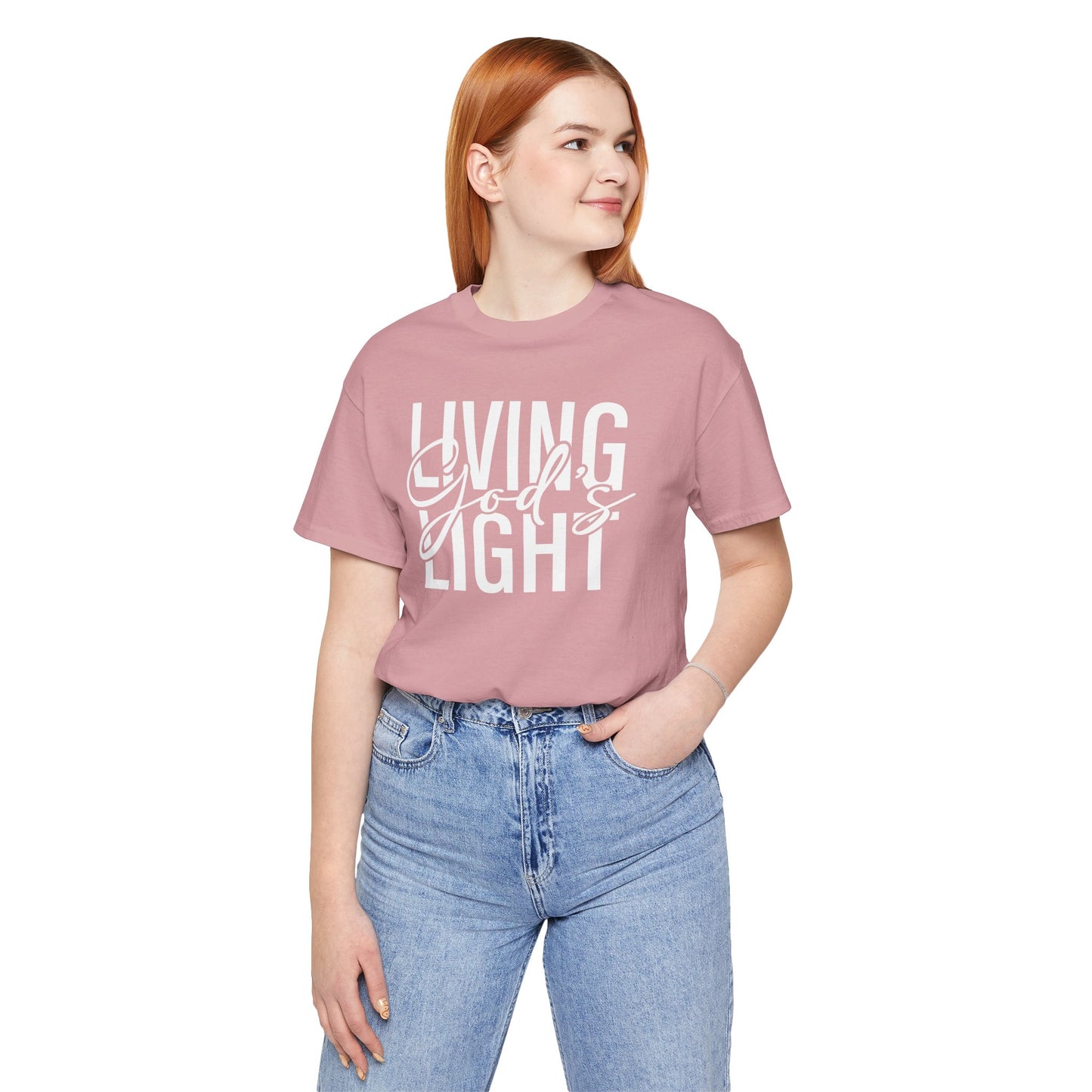 Living God's Light Script Unisex T-Shirt