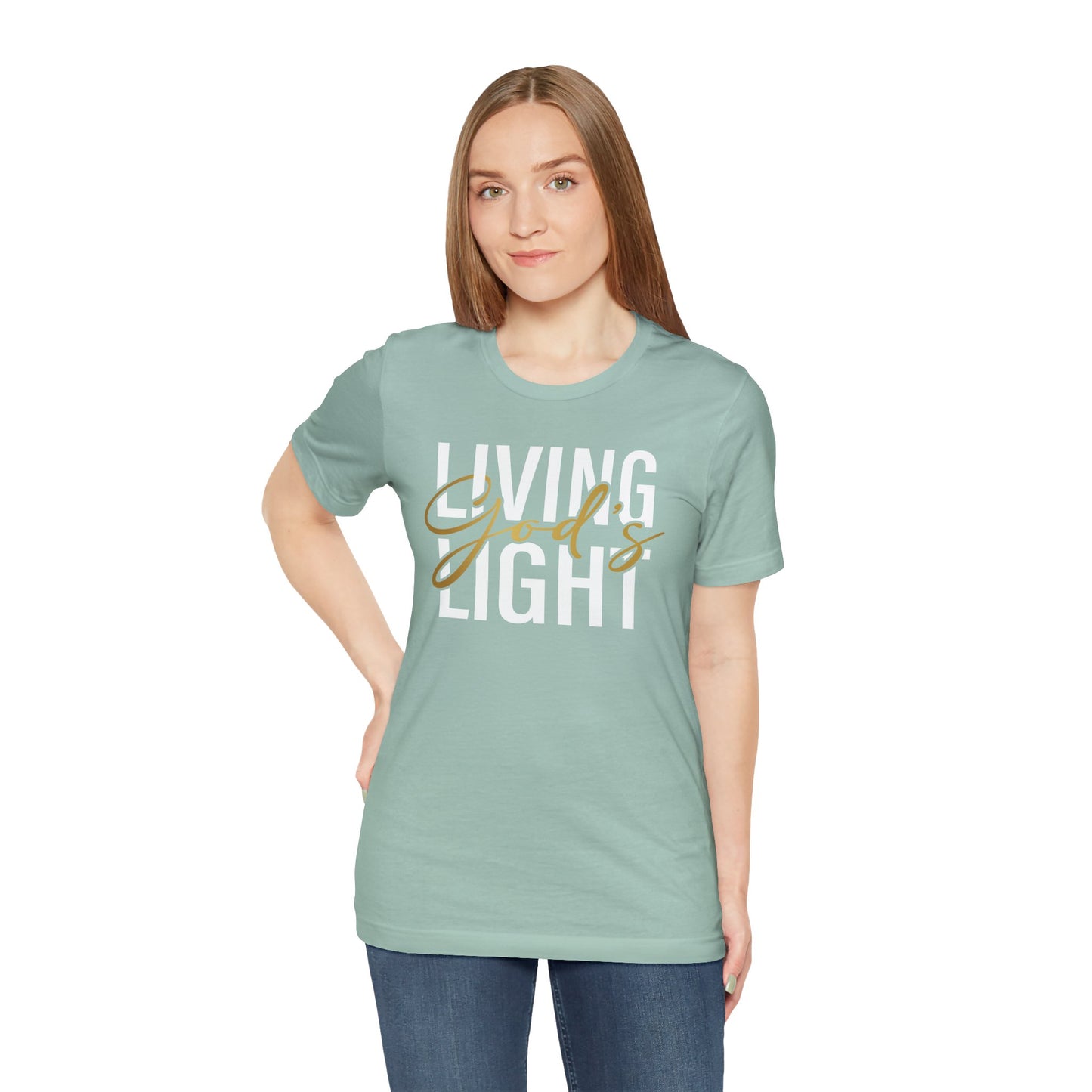 Living God's Light Script Unisex T-Shirt