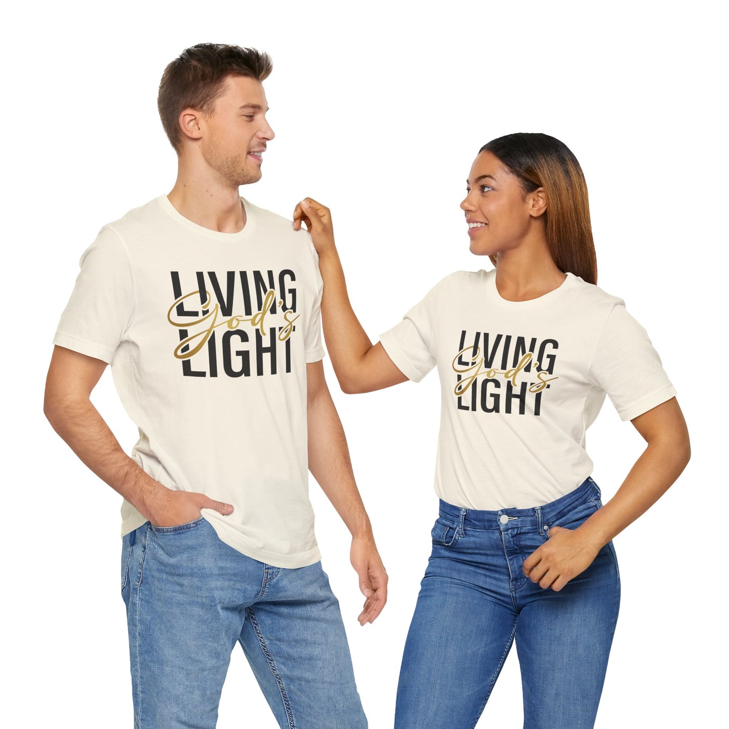 Living God's Light Script Unisex T-Shirt