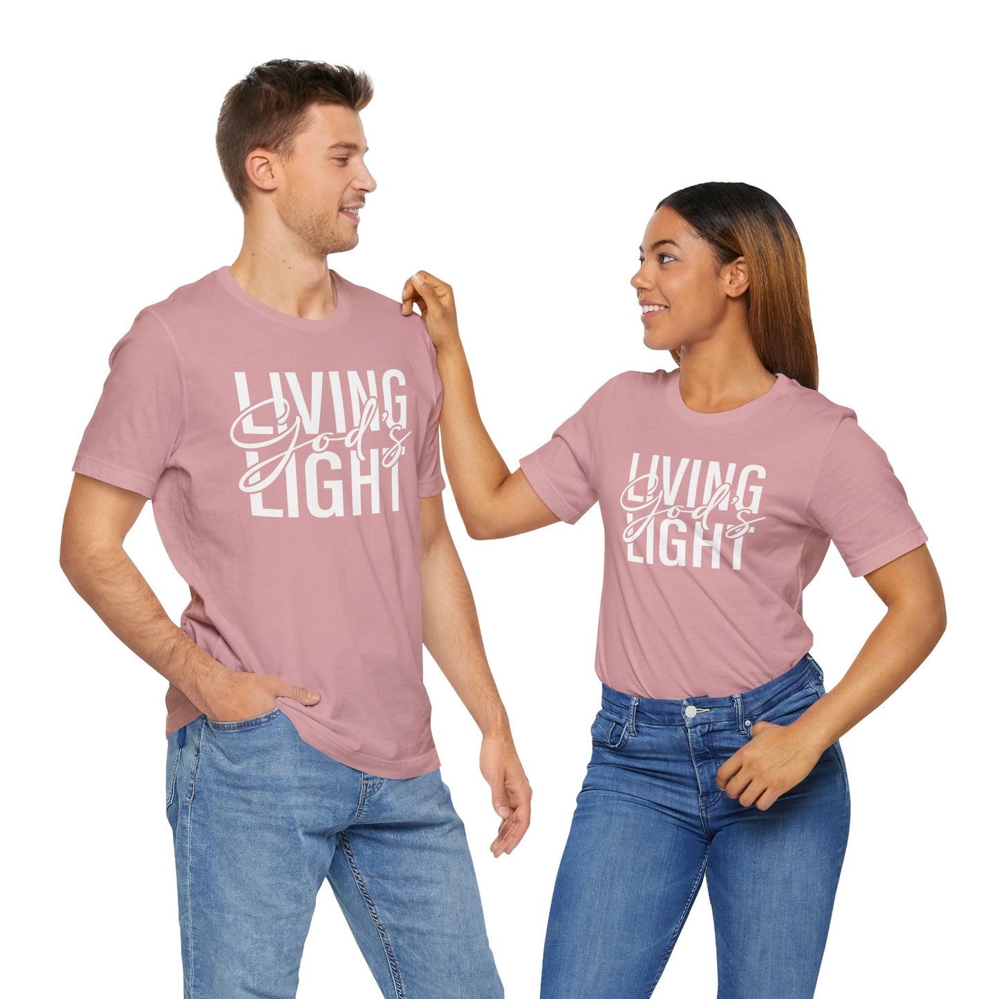 Living God's Light Script Unisex T-Shirt