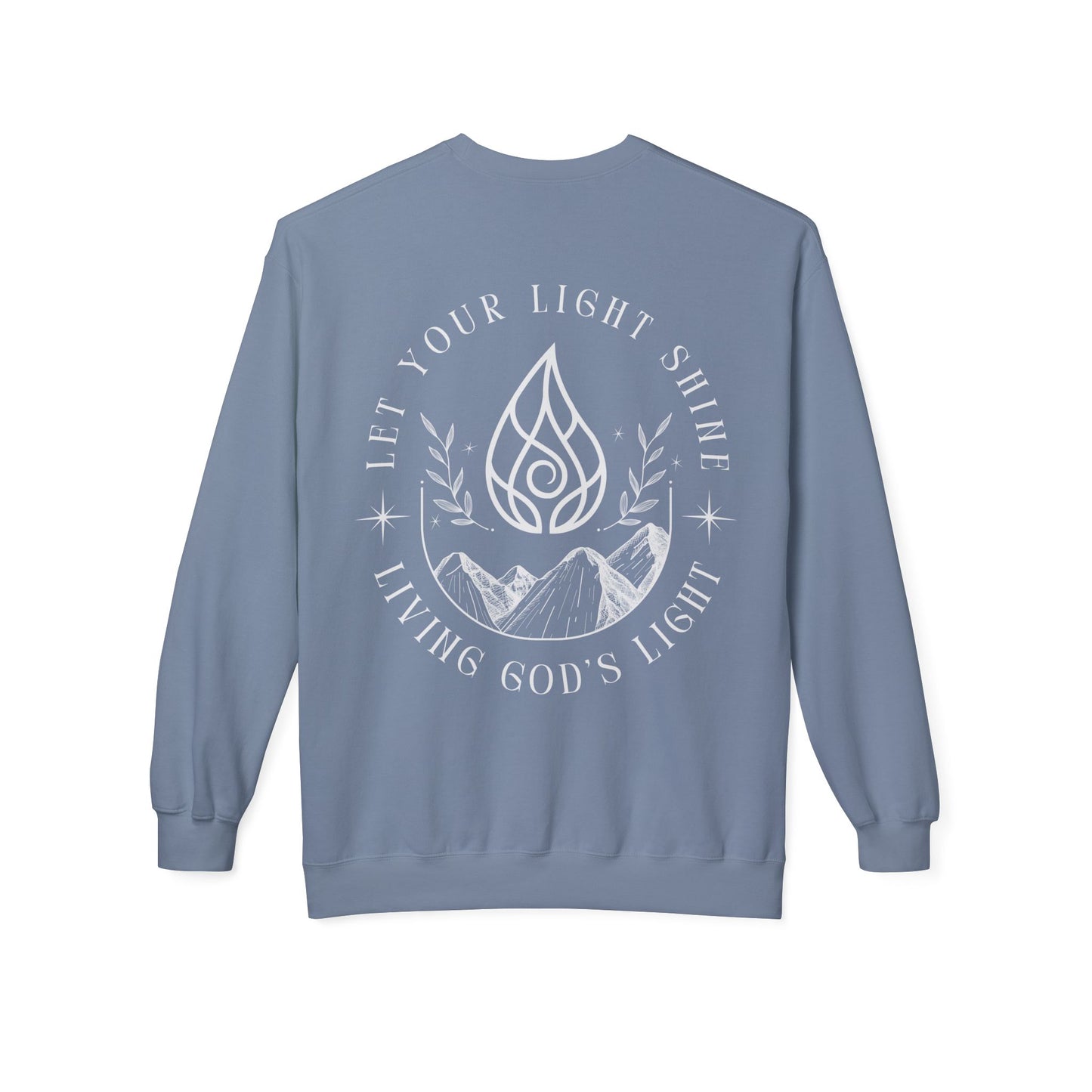 Let Your Light Shine Unisex Midweight Fleece Crewneck Sweatshirt