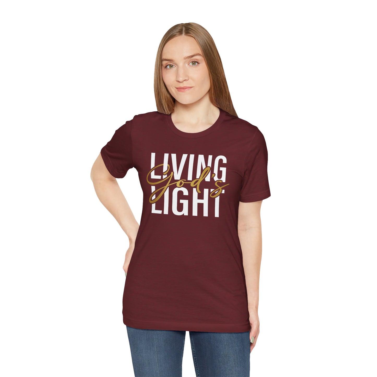 Living God's Light Script Unisex T-Shirt