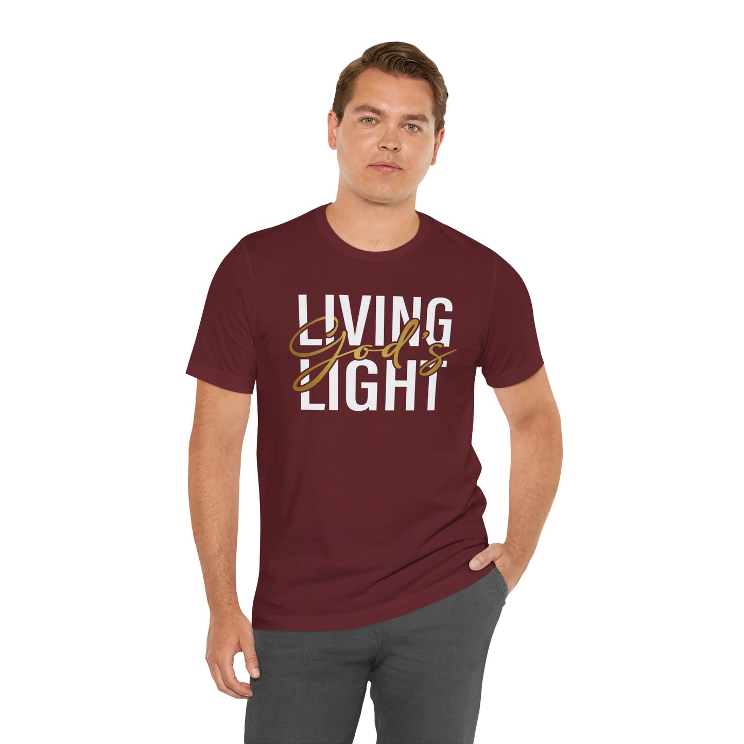 Living God's Light Script Unisex T-Shirt