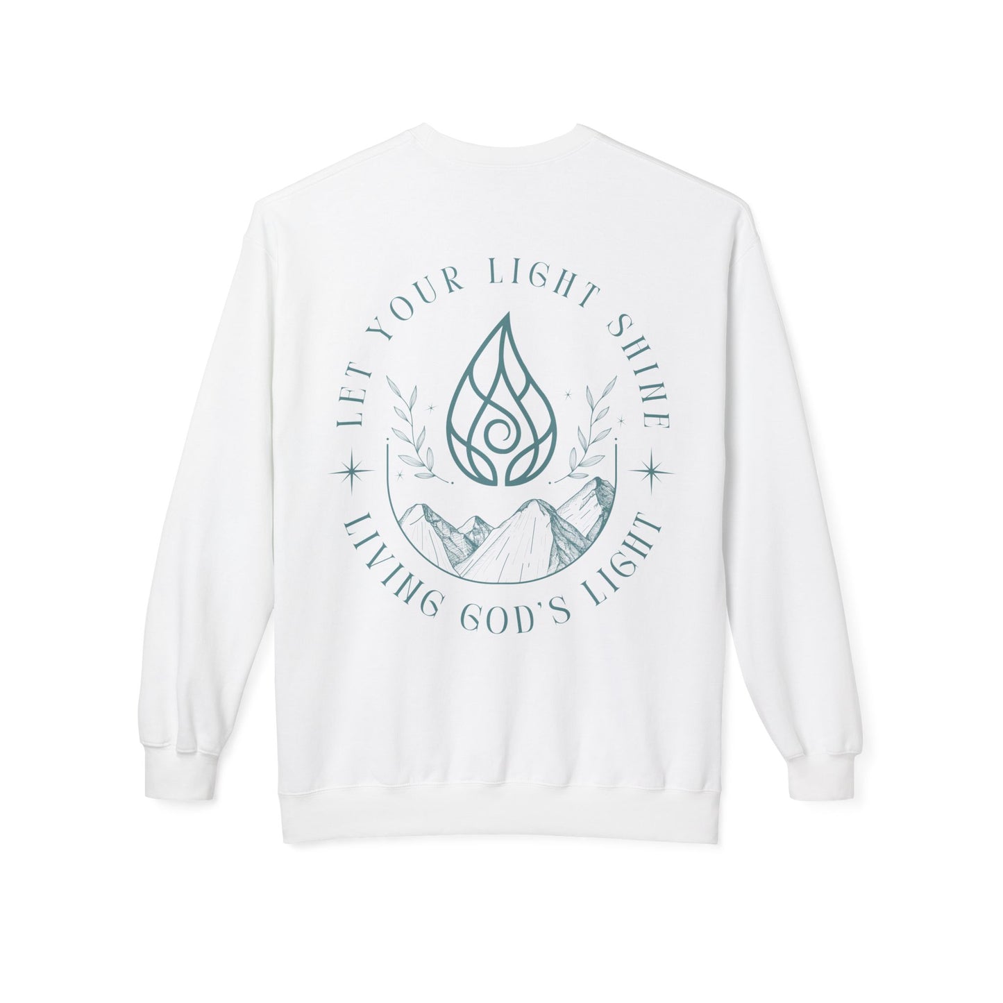 Let Your Light Shine Unisex Midweight Fleece Crewneck Sweatshirt