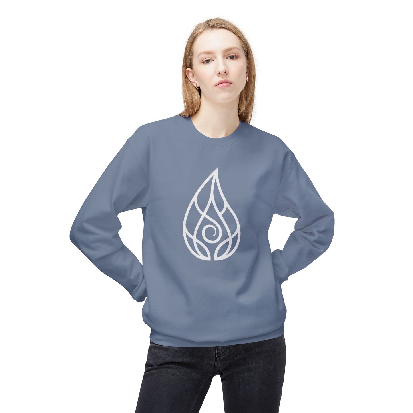 Living God's Light Icon Unisex Midweight Fleece Crewneck Sweatshirt